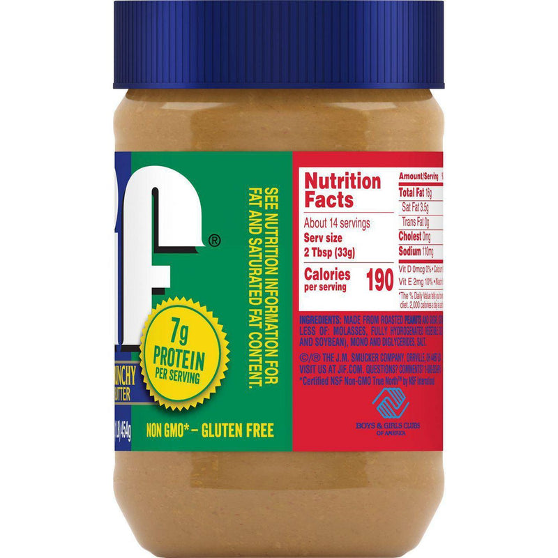 Jif Extra Crunchy Peanut Butter 454g