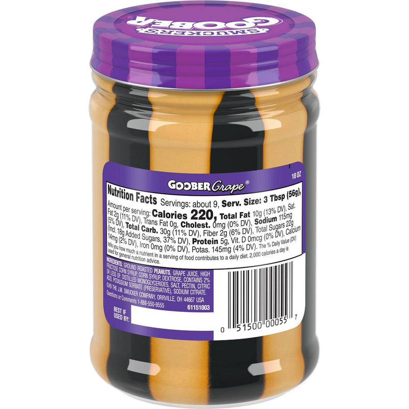 Smucker's Goober Grape Peanut Butter Jellies 510g