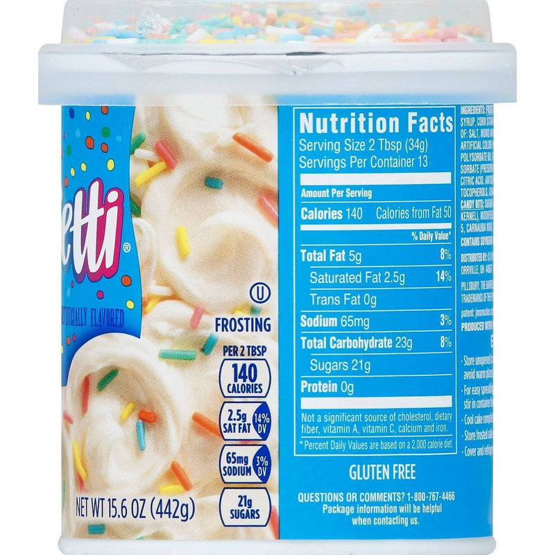 Pillsbury Funfetti Vanilla Frosting 442g