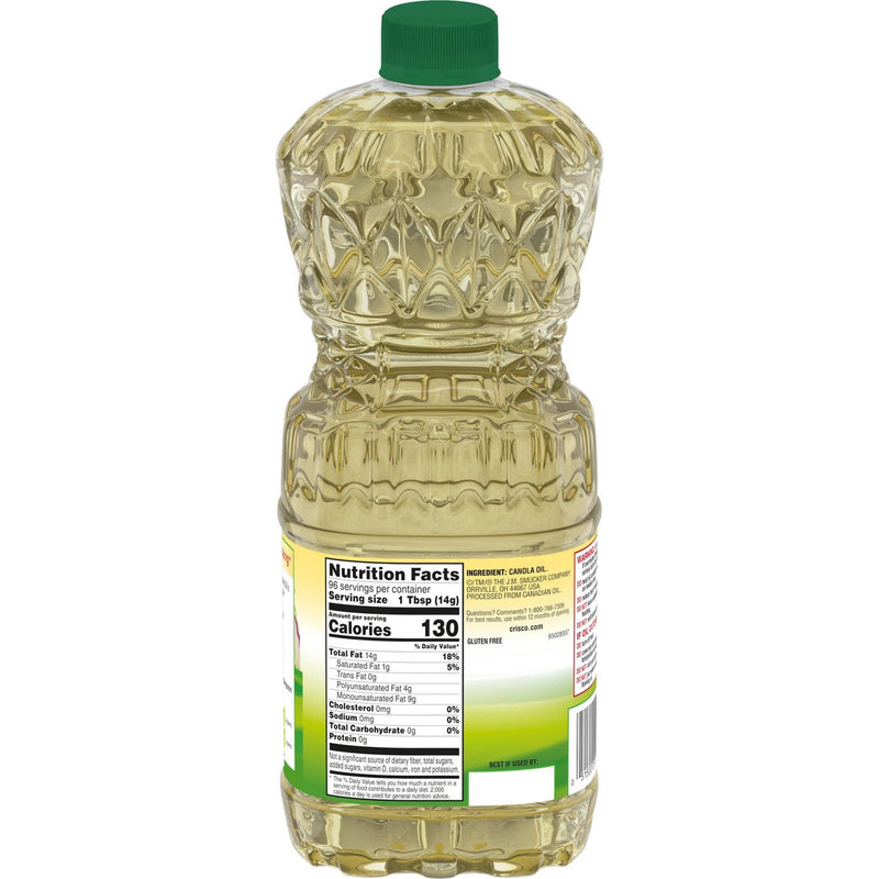 Crisco Pure Canola Oil 946ml sold by American grocer Uk