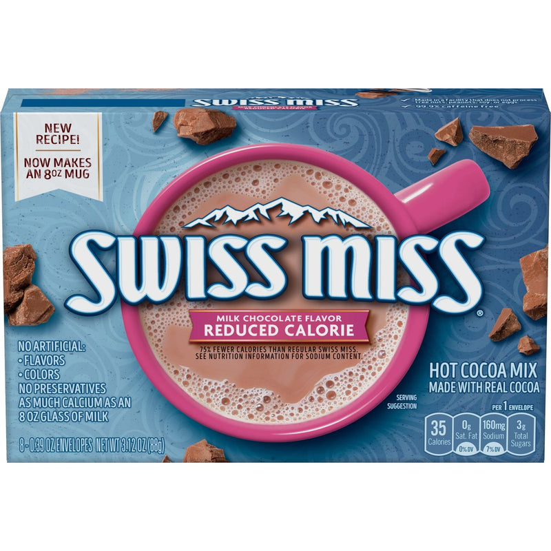 Swiss Miss Reduced Calorie Milk Chocolate Hot Cocoa Mix 88g