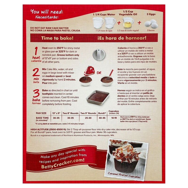 Betty Crocker Super Moist Triple Chocolate Fudge Cake Mix 432g sold by American Grocer in the UK