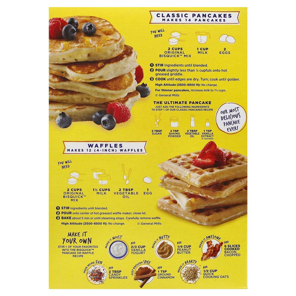 Bisquick pancake on sale recipe on box