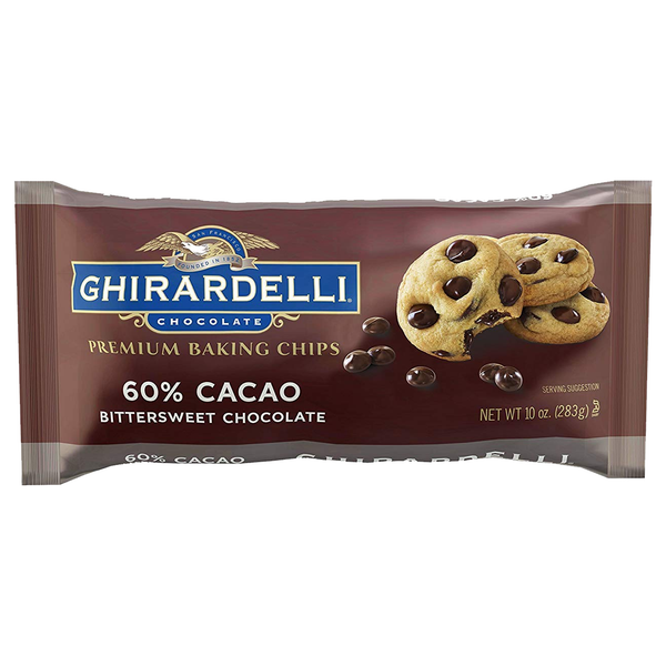 Ghirardelli Premium Baking  60% Cacao Bittersweet Chocolate Chips 283g