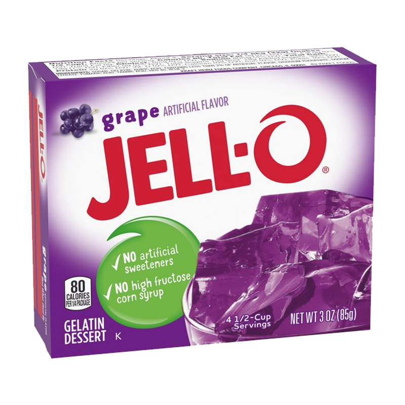 Jell-O Grape Gelatin Dessert Mix 85g