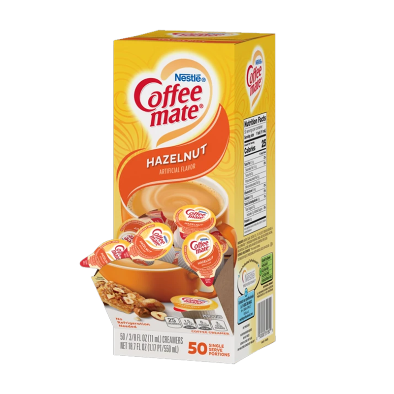 Nestle Coffee Mate Liquid Hazelnut Coffee Creamer 50ct (Best Before Date 05/2024)