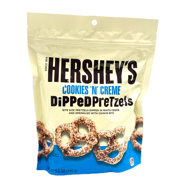 Hershey's Cookies n Creme Dipped Pretzels 240g (Best Before Date 01/2024)