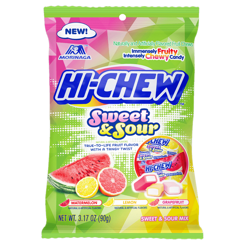 Hi-Chew Sweet & Sour Mix 90g (Watermelon, Grapefruit, Lemon)