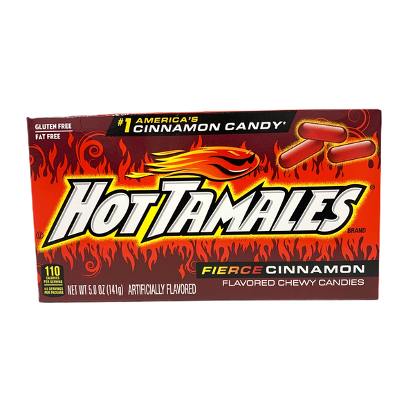 Hot Tamales Fierce Cinnamon Chewy Candy Box 141g
