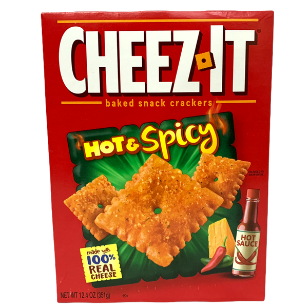 Cheez-It Hot & Spicy Baked Snack Crackers 351g sold by American Grocer in the UK
