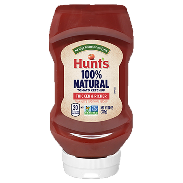 Hunt s 100 Natural Thicker Richer Tomato Ketchup 567g