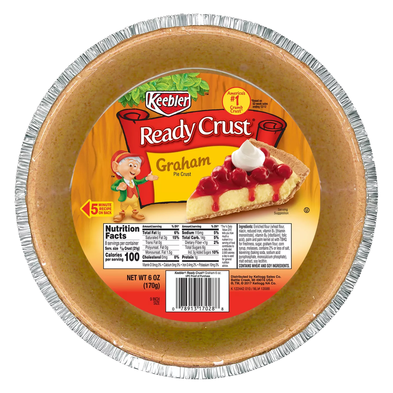 Keebler Ready Crust Graham Pie Crust 170g