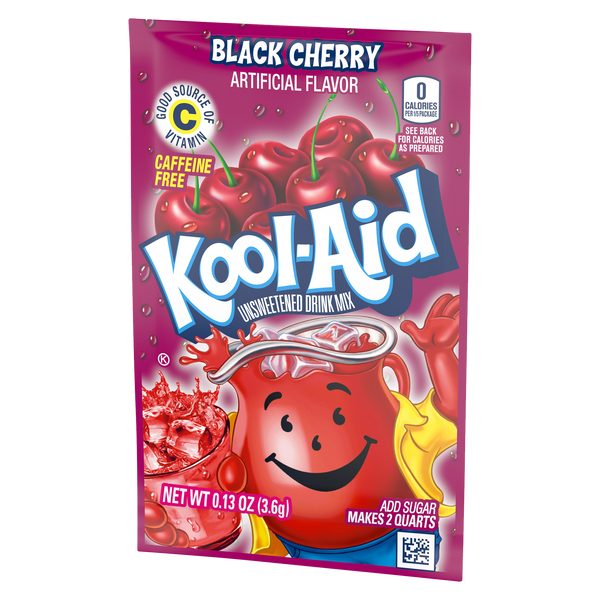 Kool-Aid Black Cherry Unsweetened Drink Mix 3.6g