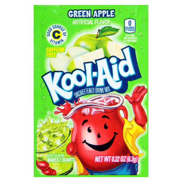 Kool-Aid Green Apple Unsweetened Drink Mix 6.3g