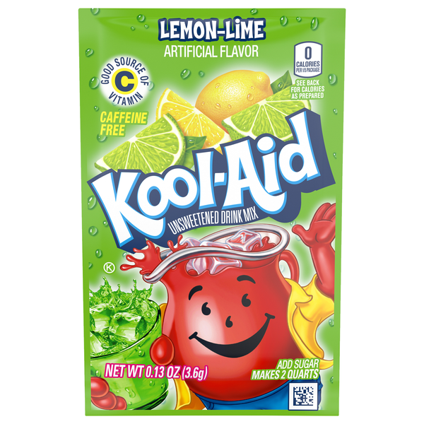 Kool-Aid Lemon-Lime Unsweetened Drink Mix 3.6g