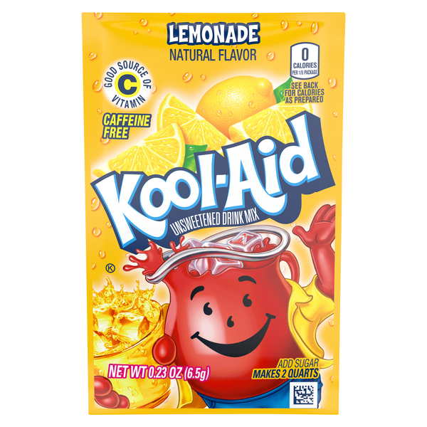 Kool-Aid Lemonade Unsweetened Drink Mix 6.5g