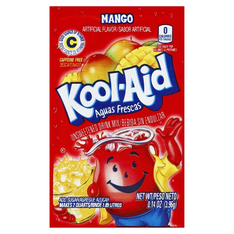 Kool-Aid Aguas Frescas Mango Unsweetened Drink Mix 3.96g