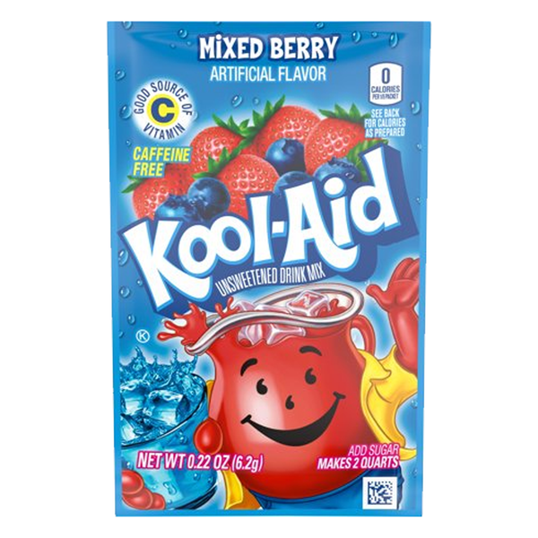 Kool-Aid Mixed Berry Unsweetened Drink Mix 6.2g