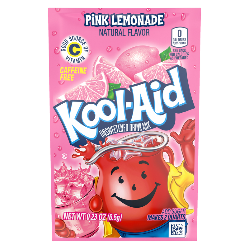 Kool-Aid Pink Lemonade Unsweetened Drink Mix 6.5g