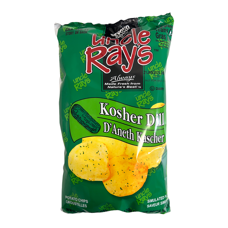 Uncle Ray's Kosher Dill Potato Chips 120g