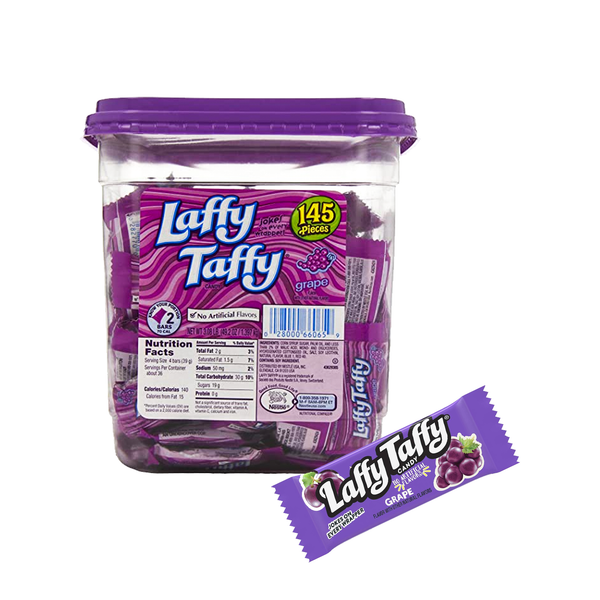 Laffy Taffy Grape Candy 145 Pieces-Tub