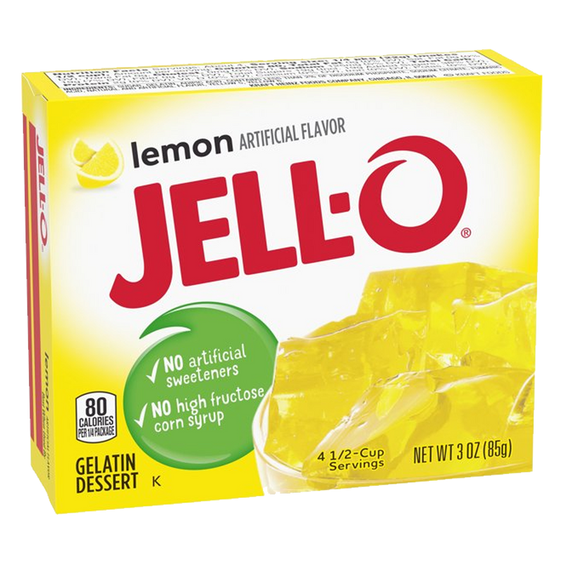 Jell-O Lemon Gelatin Dessert Mix 85g