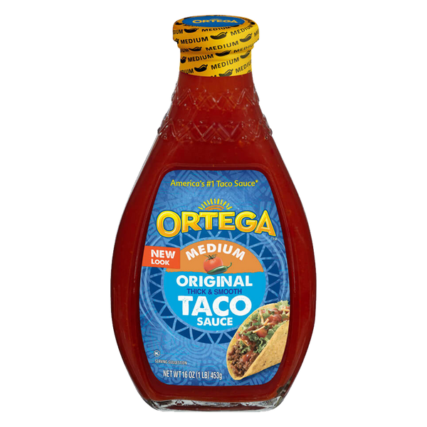 Ortega Original Medium Thick & Smooth Taco Sauce 453g