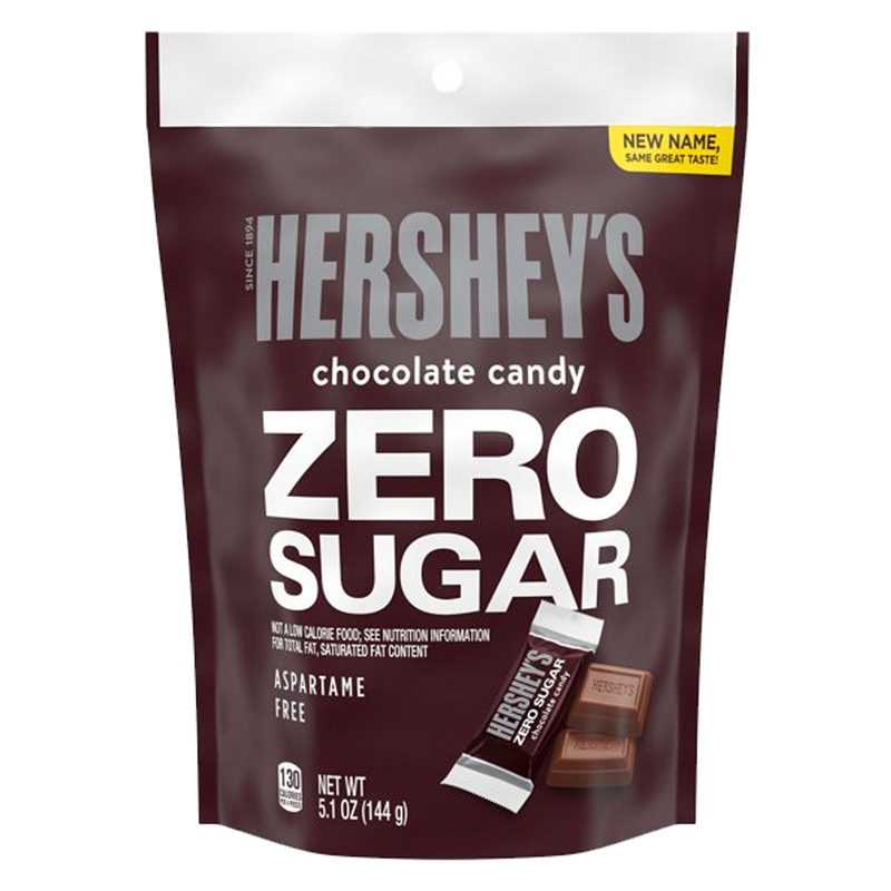 Hershey's Zero Sugar Milk Chocolate Candy 144g