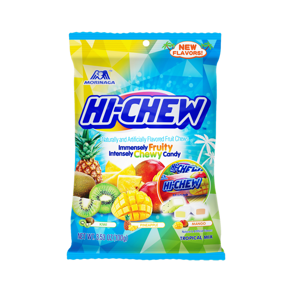 Hi-Chew Tropical Mix 100g (Kiwi, Mango, Pineapple) [Best Before Date 19/03/2024)