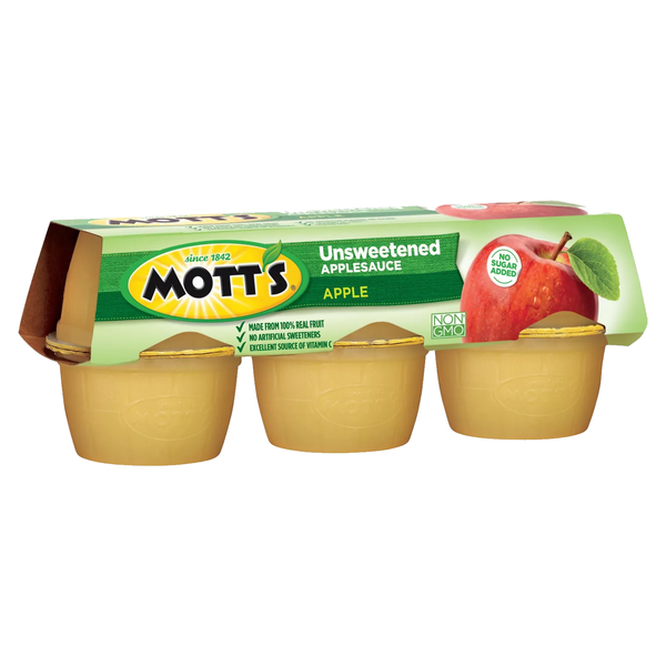 Mott's Unsweetened Apple Applesauce 111g-6ct