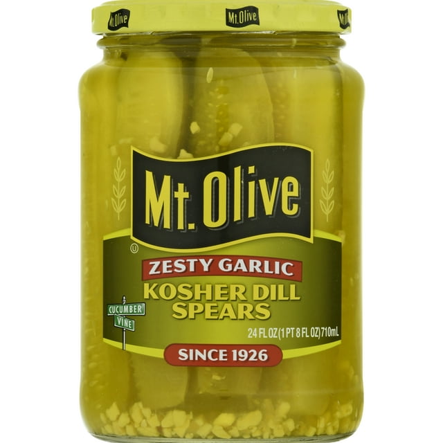 Mt. Olive Zesty Garlic Kosher Dill Spears 710ml