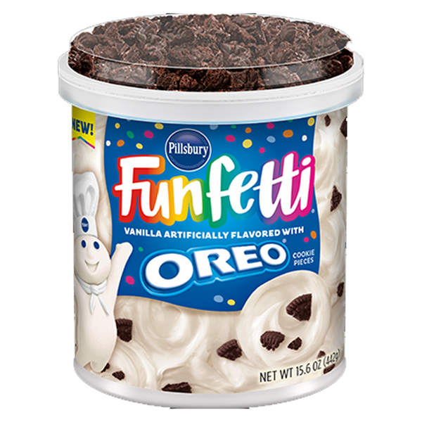 Pillsbury Funfetti Vanilla with Oreo Cookie Frosting 442g (Best Before Date 11/02/2024)