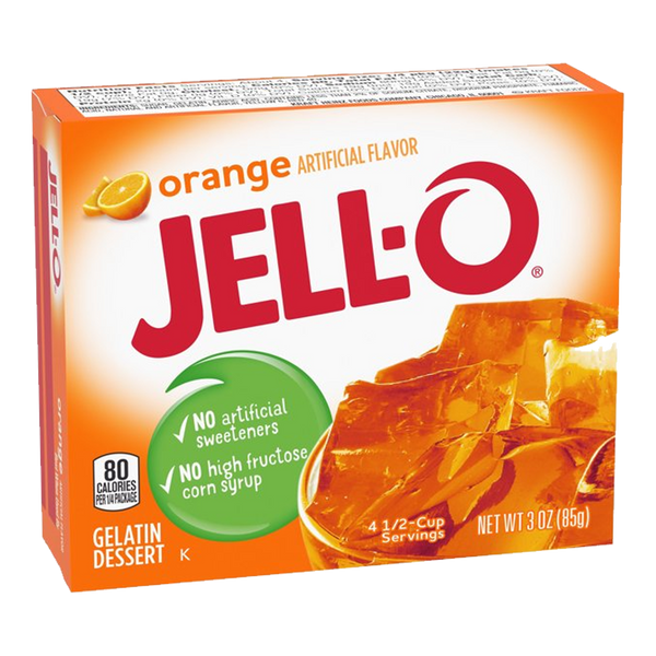 Jell-O Orange Gelatin Dessert Mix 85g