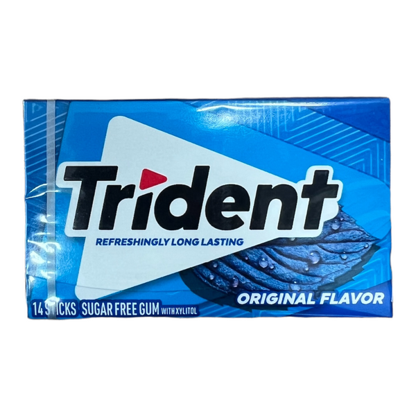 Trident Original Flavour Sugar Free Gum 14 Sticks