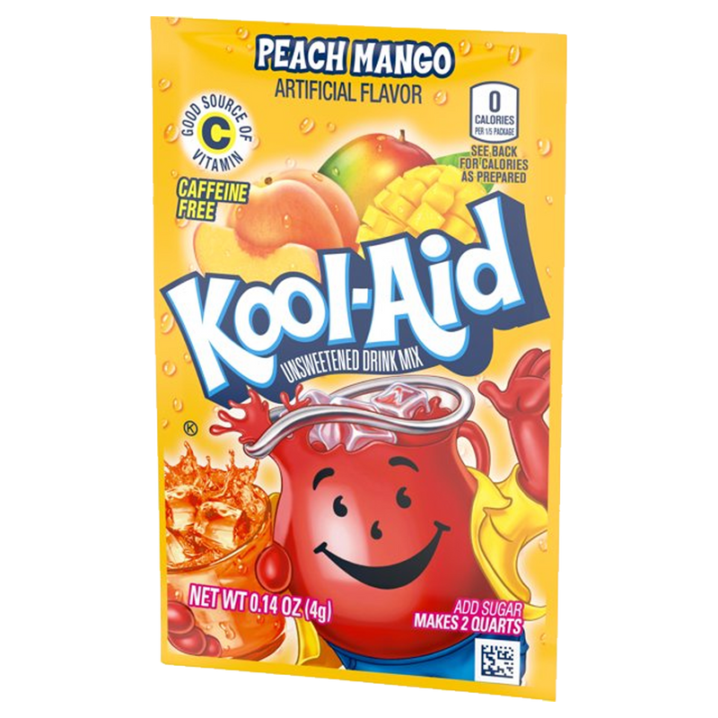 Kool-Aid Peach Mango Unsweetened Drink Mix 4g