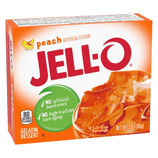 Jell-O Peach Gelatin Dessert Mix 85g