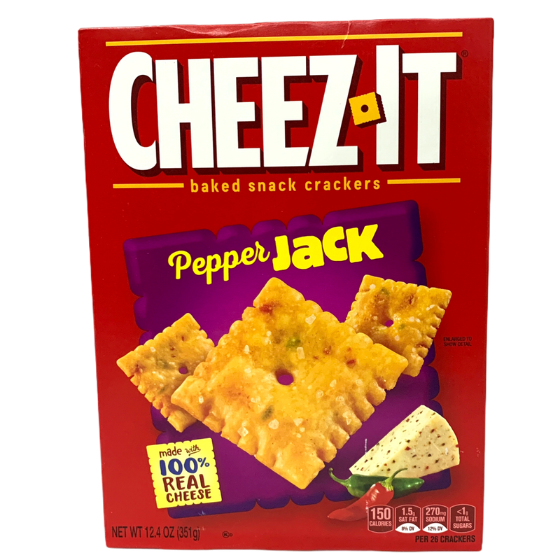 Cheez-It Pepper Jack Baked Snack Crackers 351g sold by American Grocer in the UK