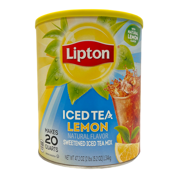 Lipton Lemon Iced Tea Lemon Sweetened Iced Tea Mix 1.36Kg