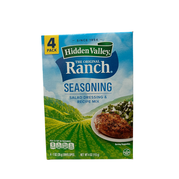 Hidden Valley Original Ranch Seasoning Salad Dressing & Recipe Mix 113g Box (4 x 28g)