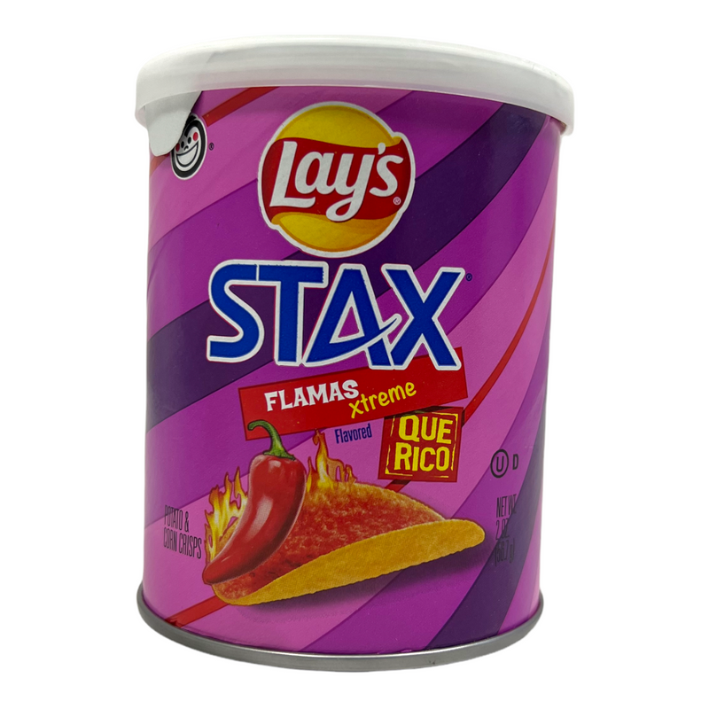 Lay's Stax Flamas Xtreme Que Rico Potato & Corn Chips 56.7g