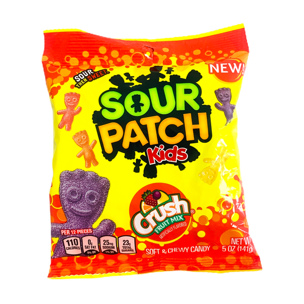 Sour Patch Kids Crush Fruit Mix Soft & Chewy Candy Bags 141g