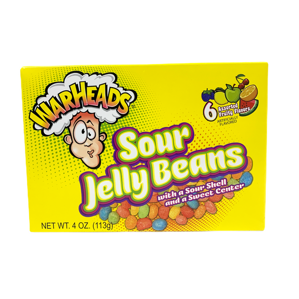 Warheads Sour Jelly Beans Candy Box 113g
