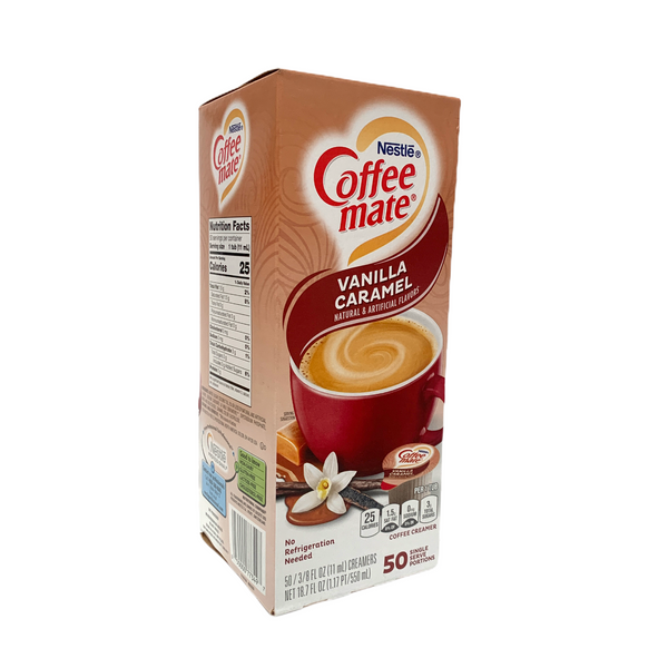 Nestle Coffee Mate Liquid Vanilla Caramel Creamer 50ct
