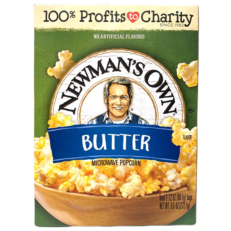 Newman's Own Butter Microwave Popcorn 272.1g (Best Before Date 09/02/2024)