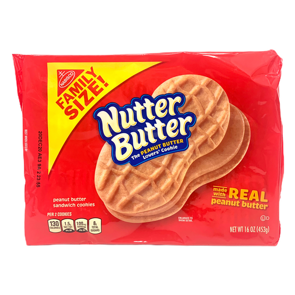 Nabisco Nutter Butter Peanut Butter Sandwich Cookies 453g