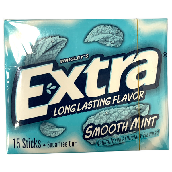 Wrigley's Extra Smooth Mint Sugar Free Gum 15 Sticks