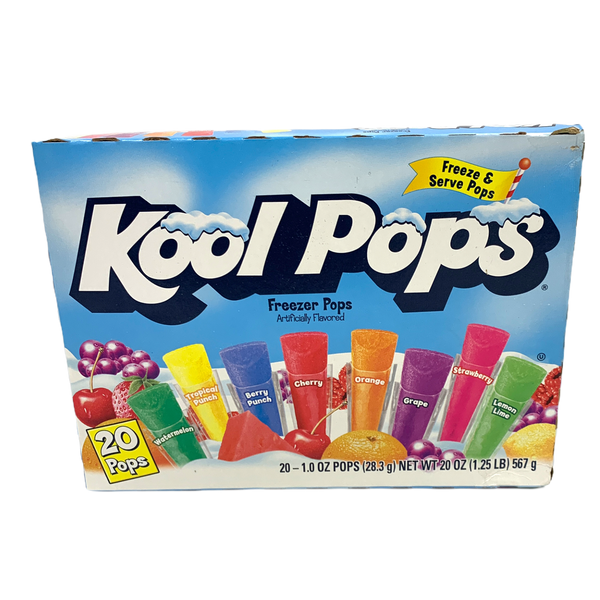Kool Pops Assorted Freezer Pops 567g- 20ct/28.3g
