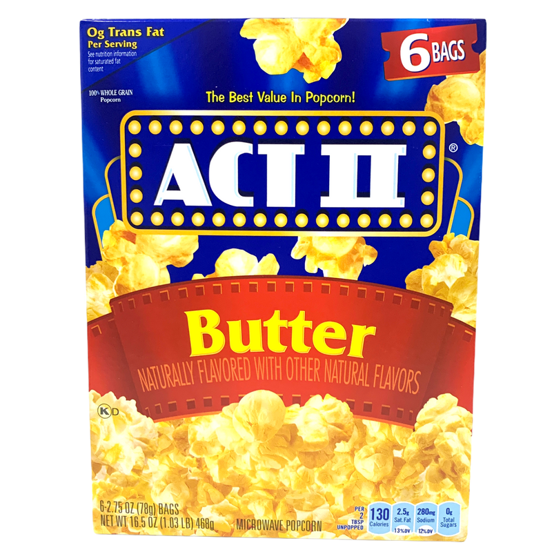 Act II Butter Microwave Popcorn 468g sold by American Grocer in the UK