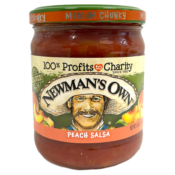 Newman's Own Medium Chunky Peach Salsa 453g