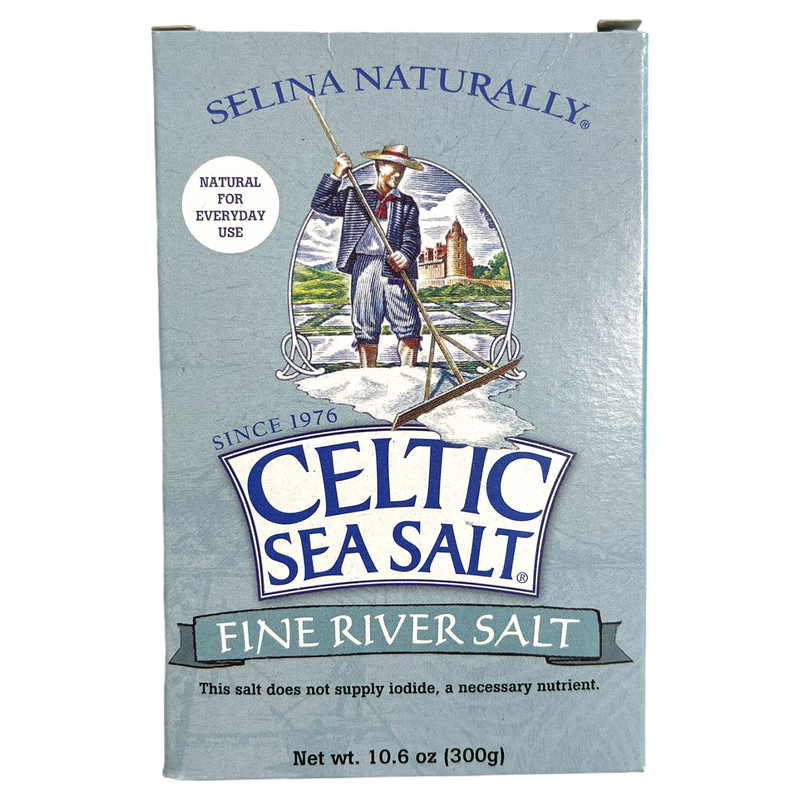 Celtic Sea Salt Fossil River Fine Salt 300g sold by American Grocer in the UK